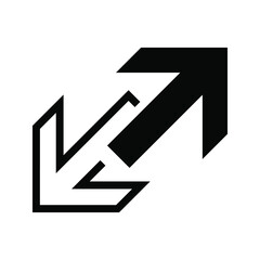 arrow icon. directions and for the web