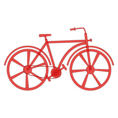 Bicycle. Vector illustration. Isolated. Can be used in your projects in banners and posters.
