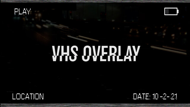 VHS Retro Title Overlay