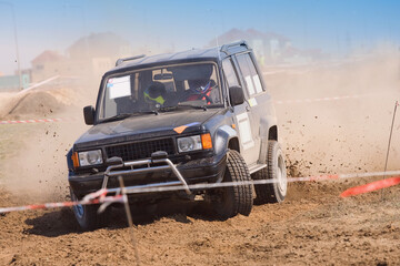 Off road rally raid 4X4 jeep sprint race. © master_77