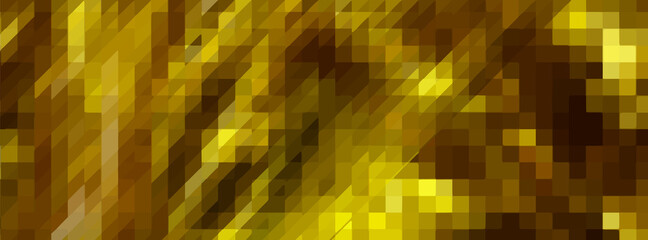 The golden background of the mosaic. Vector illustration