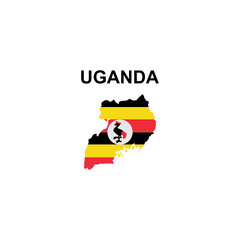 maps of Uganda icon vector sign symbol