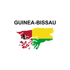 maps of Guinea-Bissau icon vector sign symbol