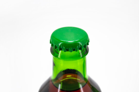 Bottle Cap Mock-Up.Close-Up of a Beer bottle Cap Mockup with on white background.Can be use for your design.High resolution photo.