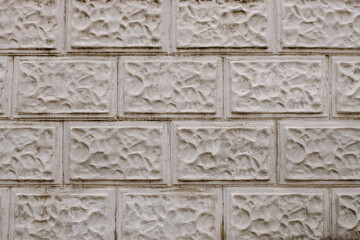 Light brick background. The old city wall. Old brickwork. interior ,rock ,old pattern uneven bricks design .