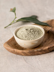 Coca leaves and flour - Erythroxylum coca