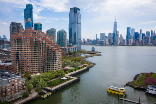 Aerial Of Jersey City New Jersey 