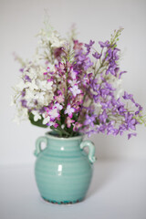 Purple and White Flowers 