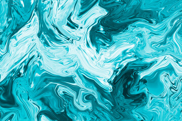 creative bright canvas. convex shiny surface. wrapping paper. turquoise metal background. water texture