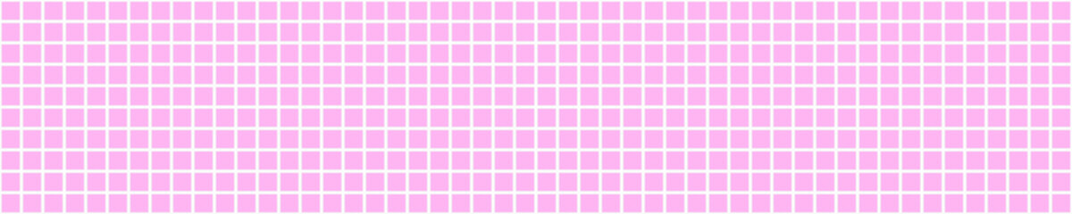 Pink squares background. Mosaic tiles. Seamless vector illustration.