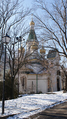 La chiesa russa di San Nicola, a Sofia, Bulgaria, febbraio 2011