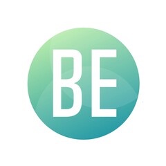 BE Letter Logo Design With Simple style