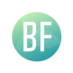BF Letter Logo Design With Simple style