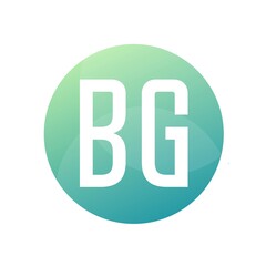 BG Letter Logo Design With Simple style