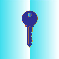Key abstracts, keys, colorful key, art, abstract key