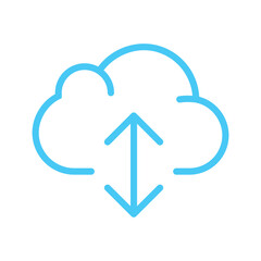 Cloud computing icon illustration design