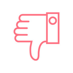 Dislike icon illustration design