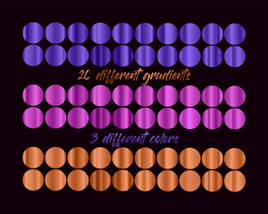 Metalic gradient set