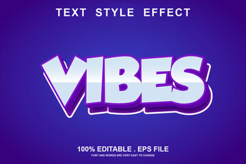 vibes text effect editable