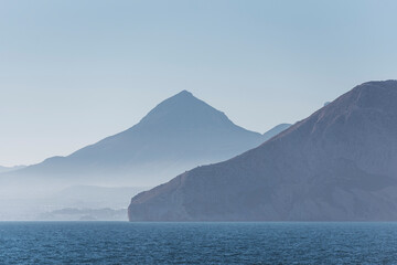 Mediterranean seascape at sunny day on Costa Blanca in Spain