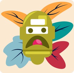 Flat design monster vector illustration perfect for gift wrap and wallpaper.