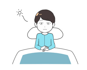 寝室　寝ぼける　男の子