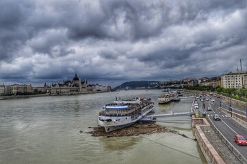 Fototapeta premium view of the river