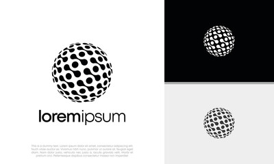 Abstract artificial intelligence logo. Innovative high tech logo template. Smart computer. machine learning. Cognitive logo. Technology Logo.