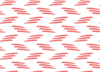 Vector texture background, seamless pattern. Hand drawn, red, white colors.