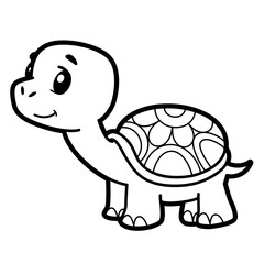 Coloring book or page for kids. Black and white vector illustration