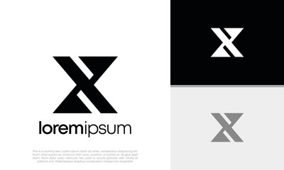 Innovative high tech logo template. Template label for blockchain technology. Technology Logo. 	
Initials X logo design.