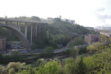 Bridge over the estuary of Bilbao