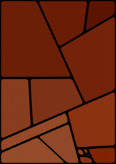 Colorful illustration with black space. Abstract geometric pattern. Mosaic background. Geometrical multicolored shapes.
