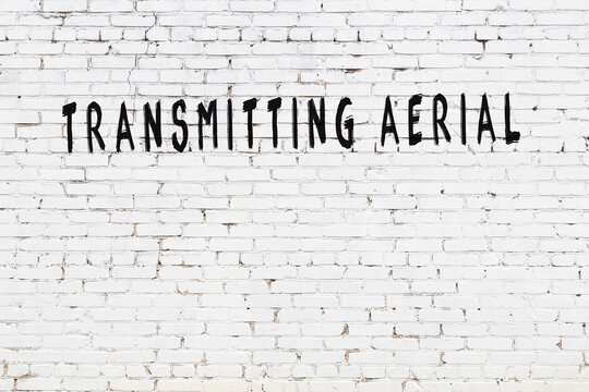 College Chalk Desk With The Word Transmitting Aerial Written On In