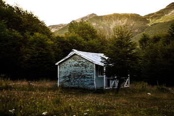 cabin in the mountains