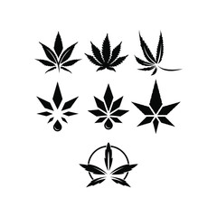 Fototapeta na wymiar cannabis logo design vector