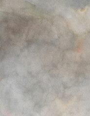 Naklejka premium Watercolor abstract painting with pastel colors. Soft color painted illustration of calming composition for poster, wall art, banner, card, book cover or packaging. Modern brush strokes painting.