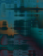 Urban grunge background with geometrical pattern. Linear colorful texture. Futuristic wallpaper of a decaying texture..