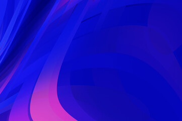 Fluid abstract background with colorful gradient. 2D illustration of modern movement.
