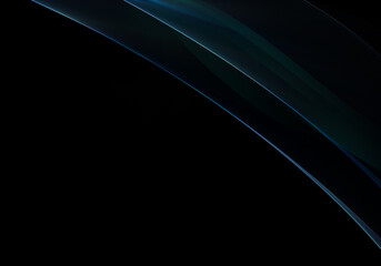 Fototapeta premium Abstract background waves. Black and dark blue abstract background for wallpaper or business card