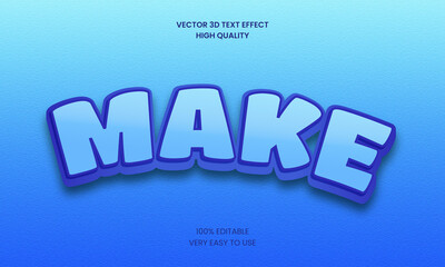 Make 3d Editable Text Effect Styles Premium Vector