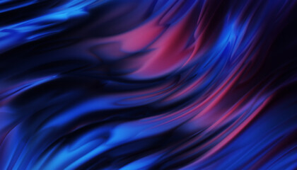 Fluid abstract background with colorful gradient. 2D illustration of modern movement.