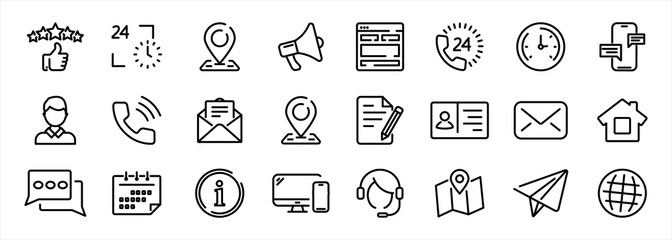 Безымянный-4Set of simple Contact us icons for web and mobile app. Social Media network icon call us email mobile signs. Customer service. Contact support sign and symbols