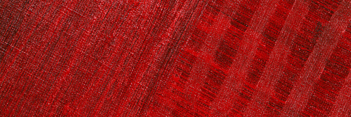 abstract creative background: red stain of colored primer when toning the canvas, temporary object.