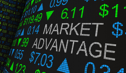Market Advantage Best Return on Investment ROI Opportunity Profit Earnings 3d Illustration