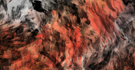 Modern art. Brushed Painted Abstract Background. Brush stroked painting. Strokes of paint. 2D Illustration.´