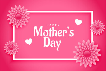 happy mothers day nice flower background design