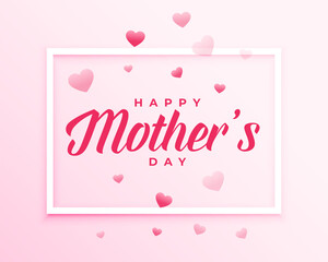 mothers day hearts background design