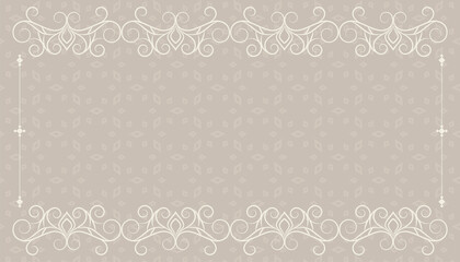 vintage floral background with text space