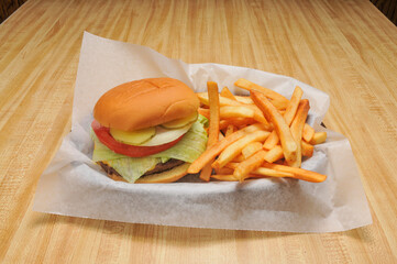 Cheeseburger and Fries